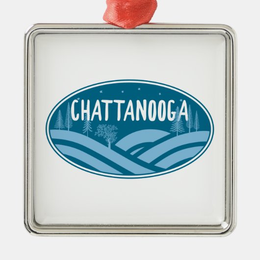 Chattanooga Tennessee Außenbereich Ornament Aus Metall (Vorne)
