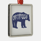 Chattanooga Tennessee Bear Ornament Aus Metall (Rechts)