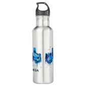 Chattanooga Tennessee Edelstahlflasche (Rückseite)