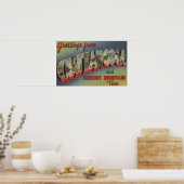 Chattanooga, Tennessee - Große Buchstabenszenen 2 Poster (Küche)