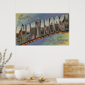 Chattanooga, Tennessee - Große Buchstabenszenen Poster (Küche)