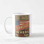 Chattanooga Tennessee Kaffeetasse (Links)