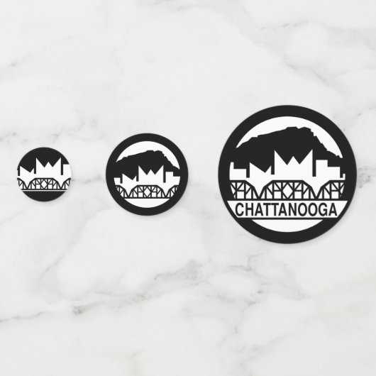 Chattanooga Tennessee Konfetti (Vorderseiten)