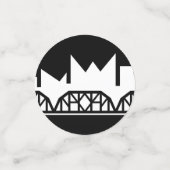 Chattanooga Tennessee Konfetti (Klein Vorderseite)