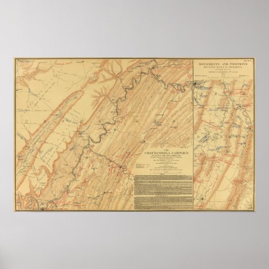 Chattanooga, Tennessee Poster (Vorne)