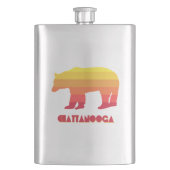 Chattanooga Tennessee Regenbogenbär Flachmann (Vorderseite)