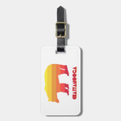 Chattanooga Tennessee Regenbogenbär Gepäckanhänger (Vorderseite vertikal)