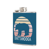 Chattanooga Tennessee Retro Bär Flachmann (Links)