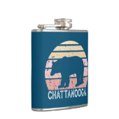Chattanooga Tennessee Retro Bär Flachmann (Rechts)