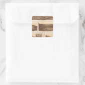 Chattanooga Tennessee River Quadratischer Aufkleber (Tasche)