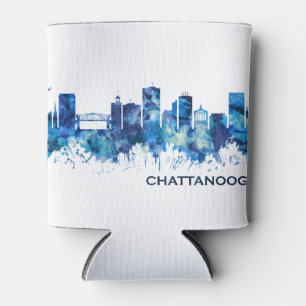 Chattanooga Tennessee Skyline Blue Dosenkühler