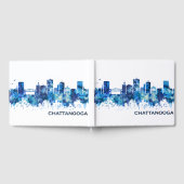 Chattanooga Tennessee Skyline Blue Gästebuch (Voll)
