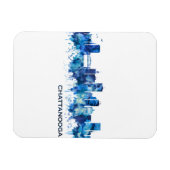 Chattanooga Tennessee Skyline Blue Magnet (Horizontal)