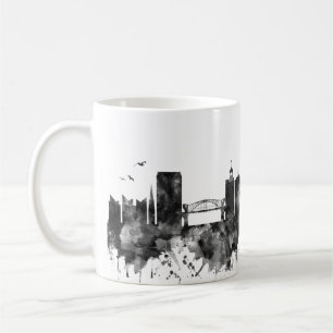 Chattanooga Tennessee Skyline BW Kaffeetasse