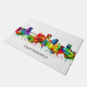 Chattanooga Tennessee Skyline Fußmatte (Schrägansicht)