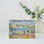 Chattanooga Tennessee Skyline Postcard Postkarte (Stehend Vorderseite)