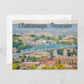Chattanooga Tennessee Skyline Postcard Postkarte (Vorne/Hinten)