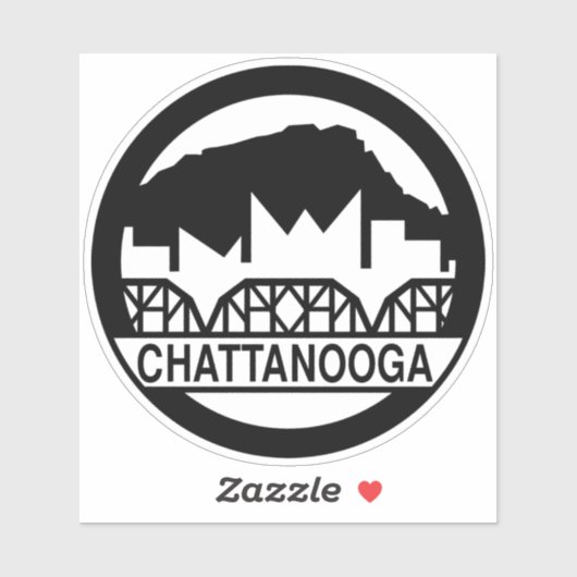 Chattanooga Tennessee Sticker (Blatt)