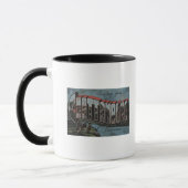 Chattanooga, Tennessee (Szene des Flusses) Tasse (Links)