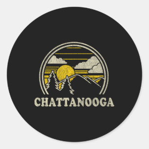 Chattanooga Tennessee Tn T-Shirt Vintage Wandern M Runder Aufkleber