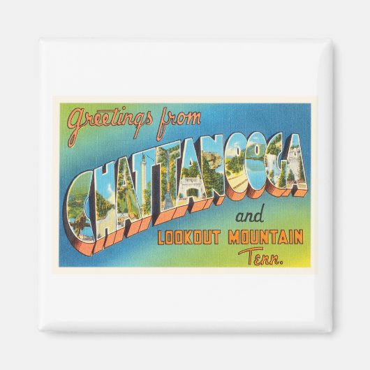 Chattanooga Tennessee TN Wandern neben dem Wasser Magnet (Vorne)