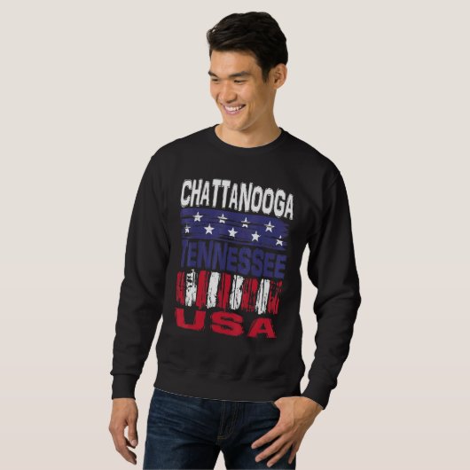 Chattanooga Tennessee Usa Sweatshirt (Vorne ganz)