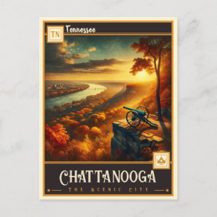 Chattanooga, Tennessee VINTAG Postkarte
