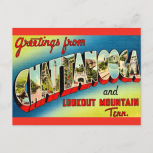 Chattanooga Tennessee Vintage Postkarte