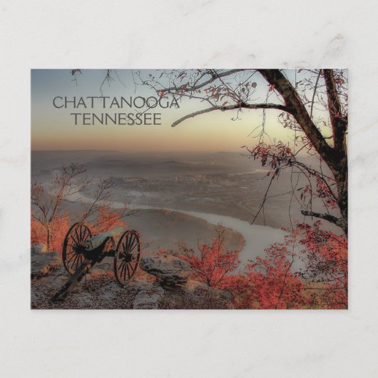 Chattanooga Tennessee vom Lookout Mountain Postkarte (Vorderseite)