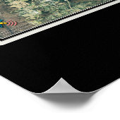 Chattanooga Tennessee Von der Raumfahrtsatellite K Poster (Ecke)