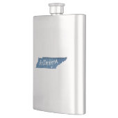 Chattanooga Tennessee Wood Grain Flachmann (Links)