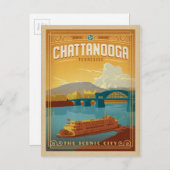 Chattanooga, TN Postkarte (Vorne/Hinten)