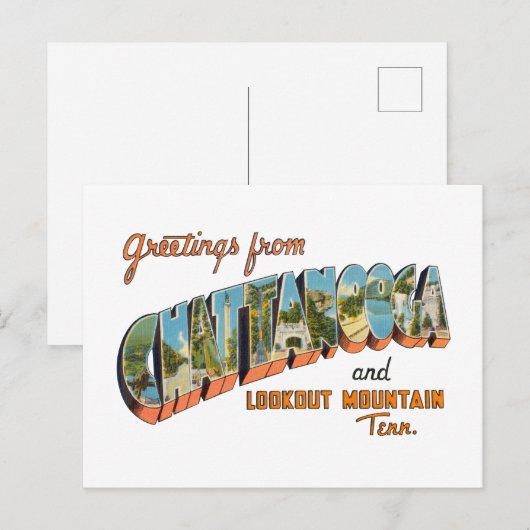 Chattanooga TN Postkarte (Vorne/Hinten)