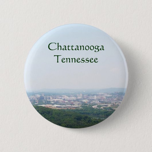 Chattanooga, TN-Stadtbild Button (Vorderseite)