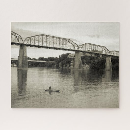 Chattanooga, TN - Walnut Street Bridge 16x20 Puzzle (Horizontal)