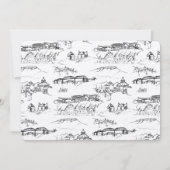 Chattanooga Toile Black and White Save the Date (Rückseite)