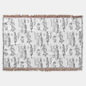 Chattanooga Toile Black und White Decke (Vorderseite)