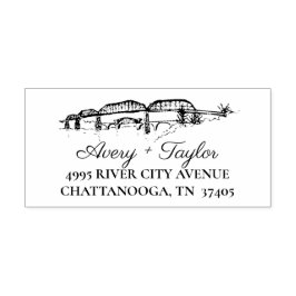 Chattanooga Toile Black und White Permastempel