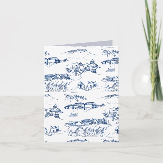 Chattanooga Toile Blue Karte (Vorderseite)