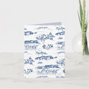Chattanooga Toile Blue Karte