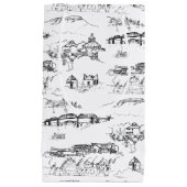 Chattanooga Toile Schwarzweiss Kleine Geschenktüte (Vorderseite)