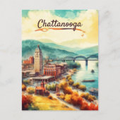 Chattanooga Walnut Street Bridge Postkarte (Vorderseite)
