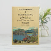 Chattanooga Wedding Einladung Tennessee (Stehend Vorderseite)