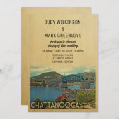 Chattanooga Wedding Einladung Tennessee (Vorne/Hinten)