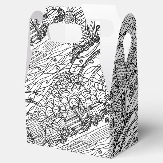 Chattanooga Whimsy Black and White Geschenkschachtel (Geöffnet)