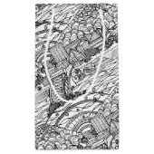 Chattanooga Whimsy Black and White Kleine Geschenktüte (Rückseite)