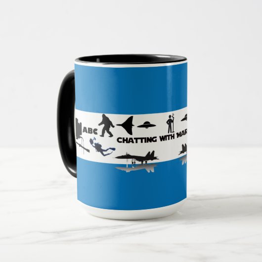 Chatten mit Mark Stise-Kaffee-Tasse Tasse (Vorderseite Links)