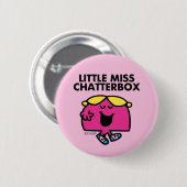 Chatten mit wenig Miss Chatterbox Button (Vorne & Hinten)
