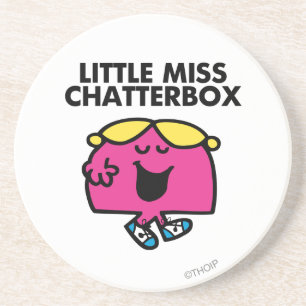 Chatten mit wenig Miss Chatterbox Getränkeuntersetzer