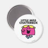 Chatten mit wenig Miss Chatterbox Magnet (Vorderseite/Rückseite)